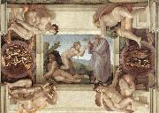 Michelangelo Buonarroti Creation of Eve oil on canvas